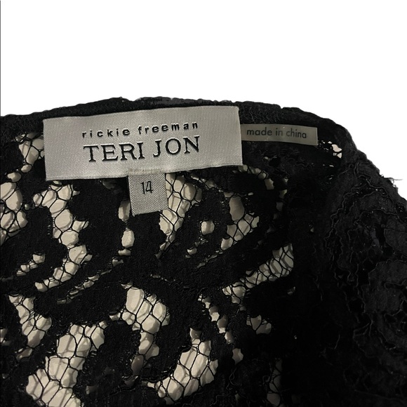 Terri Jon little black dress. EUC. Size 14 - Picture 7 of 7